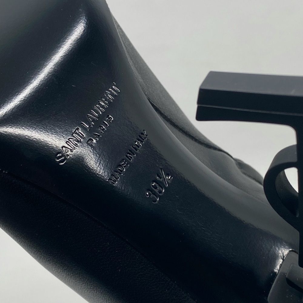 Saint Laurent Opyum Logo Leather Booties size 39.5 - Picture 16 of 16